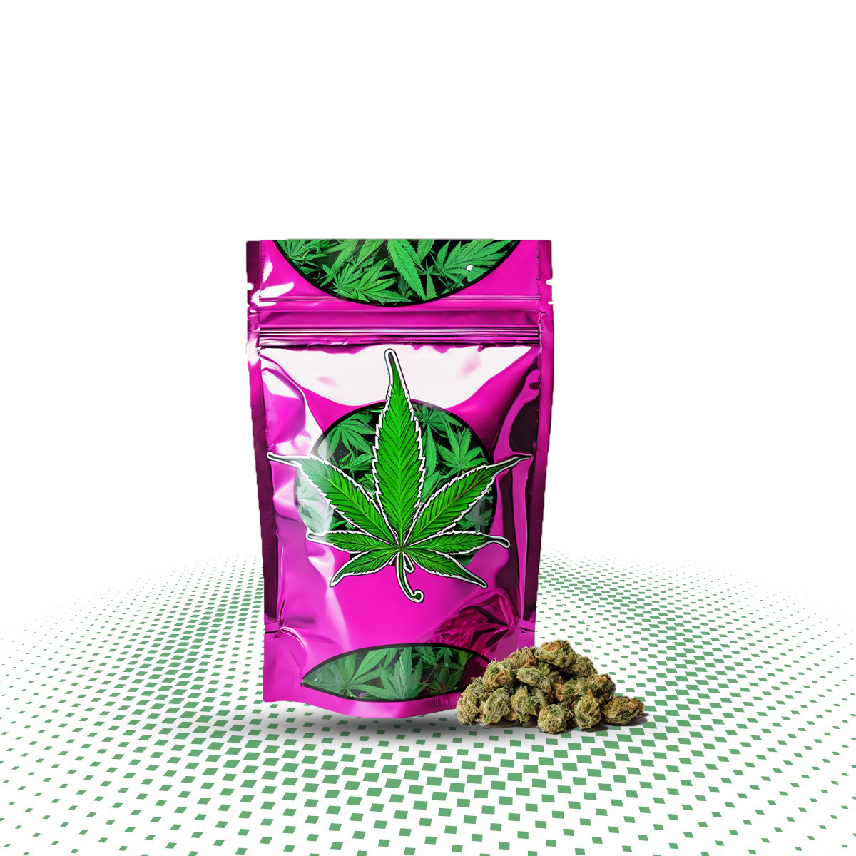custom cannabis mylar bags ()